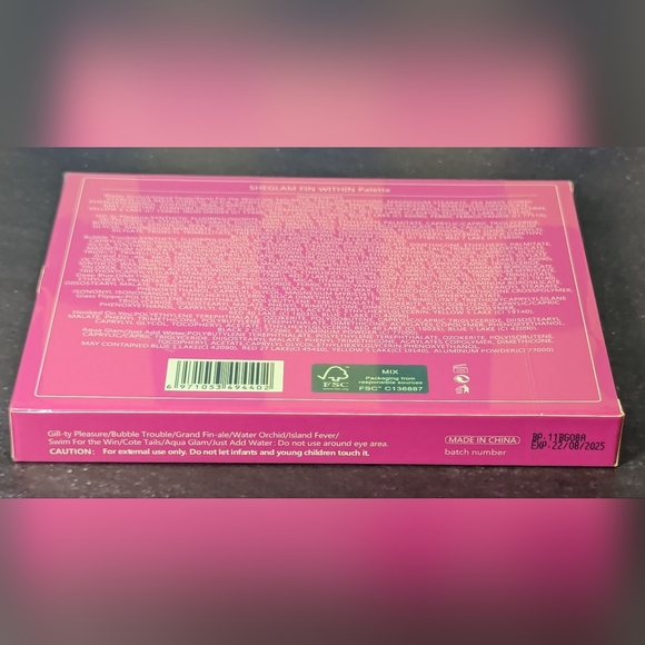 Sheglam Fin Within Eyeshadow Palette NIB Sealed 12 Bright Shimmery Shades - Picture 6 of 9